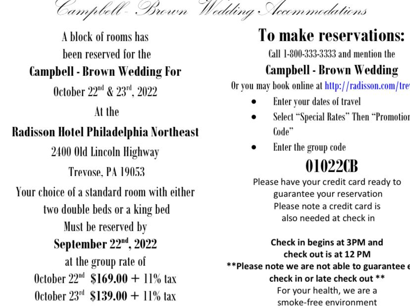 The Wedding Website of Cory Brown and Lakia Campbell