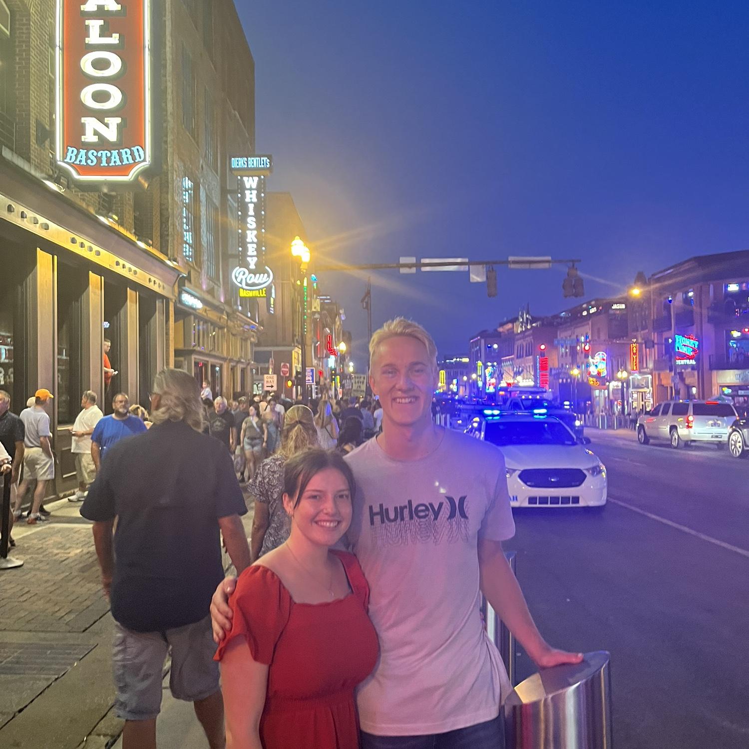 went down to Broadway for a date