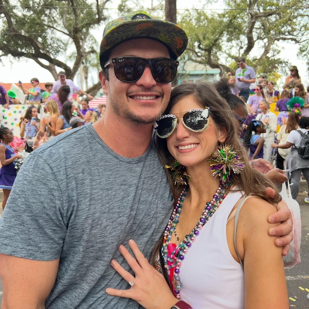 First Day Officially Engaged - Mardi Gras