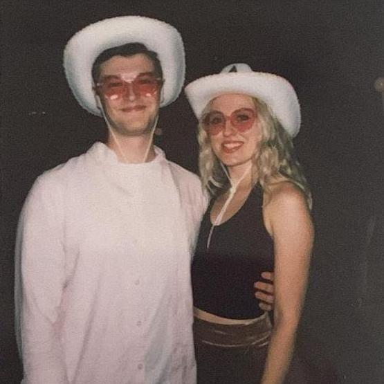 Our first picture together! We think! Kennedy's going away party in 2022 <3