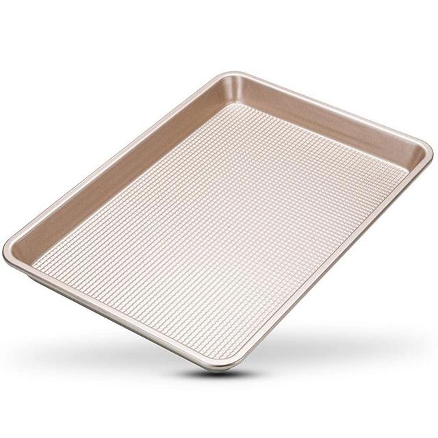 Warp-Resistant Nonstick Quarter Sheet Baking Pan - 9 x 13 Quarter Baking Sheet Pan - Perfect Cookie Sheet For Baking and Roasting - Heavy-Duty, Superior Even Baking Design - Food-Safe Nonstick Coating