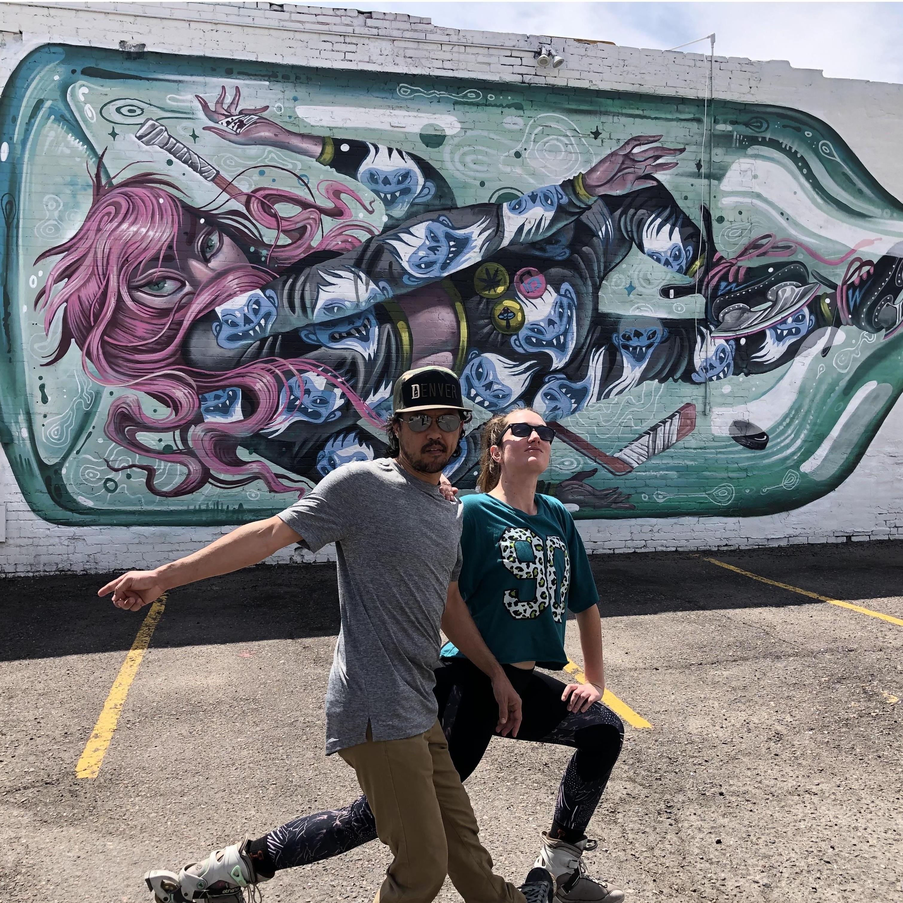We love RiNo murals and rollerblades!