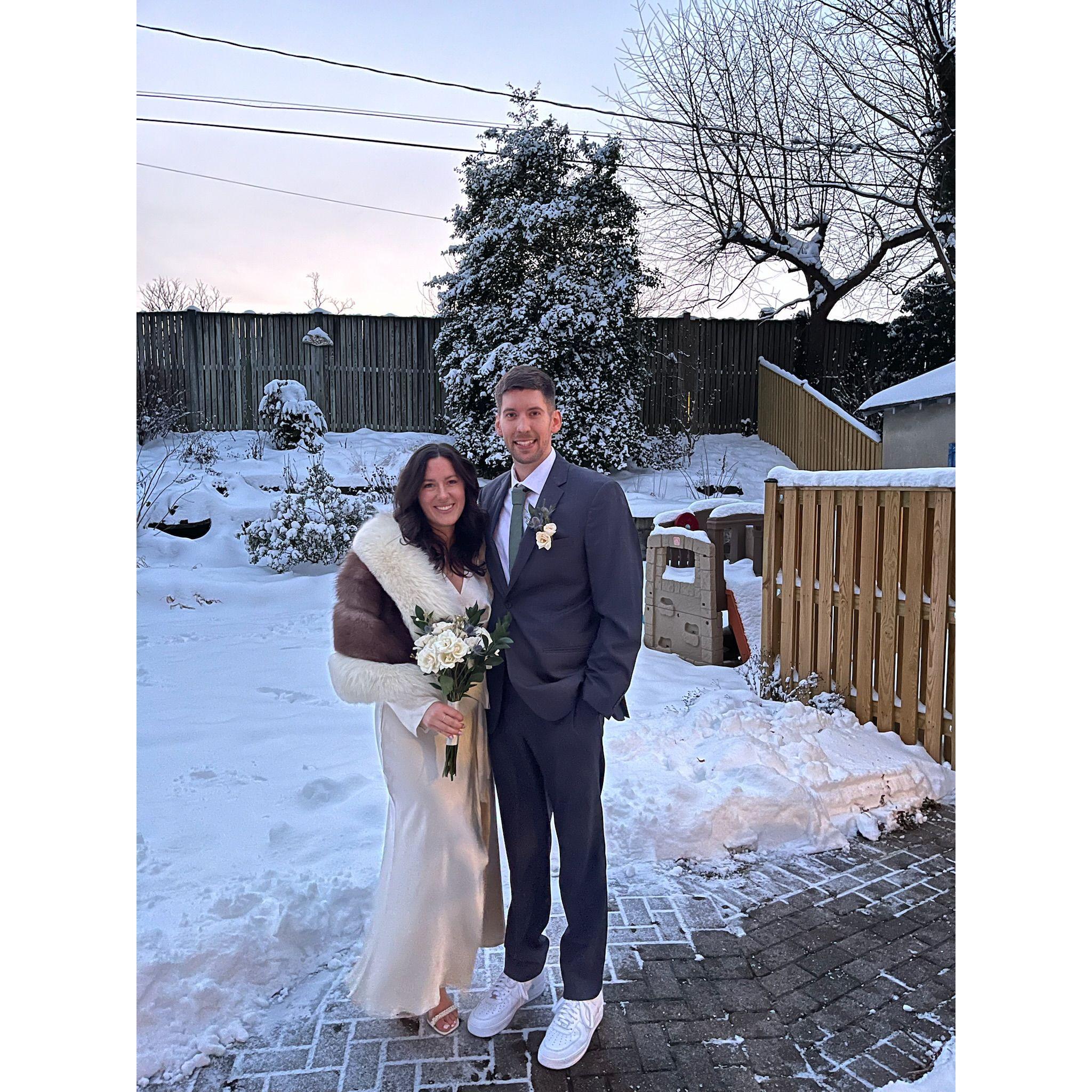 Our actual wedding day - 1.19.2024
