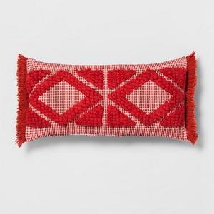 Orange Diamond Skinny Lumbar Throw Pillow - Opalhouse™