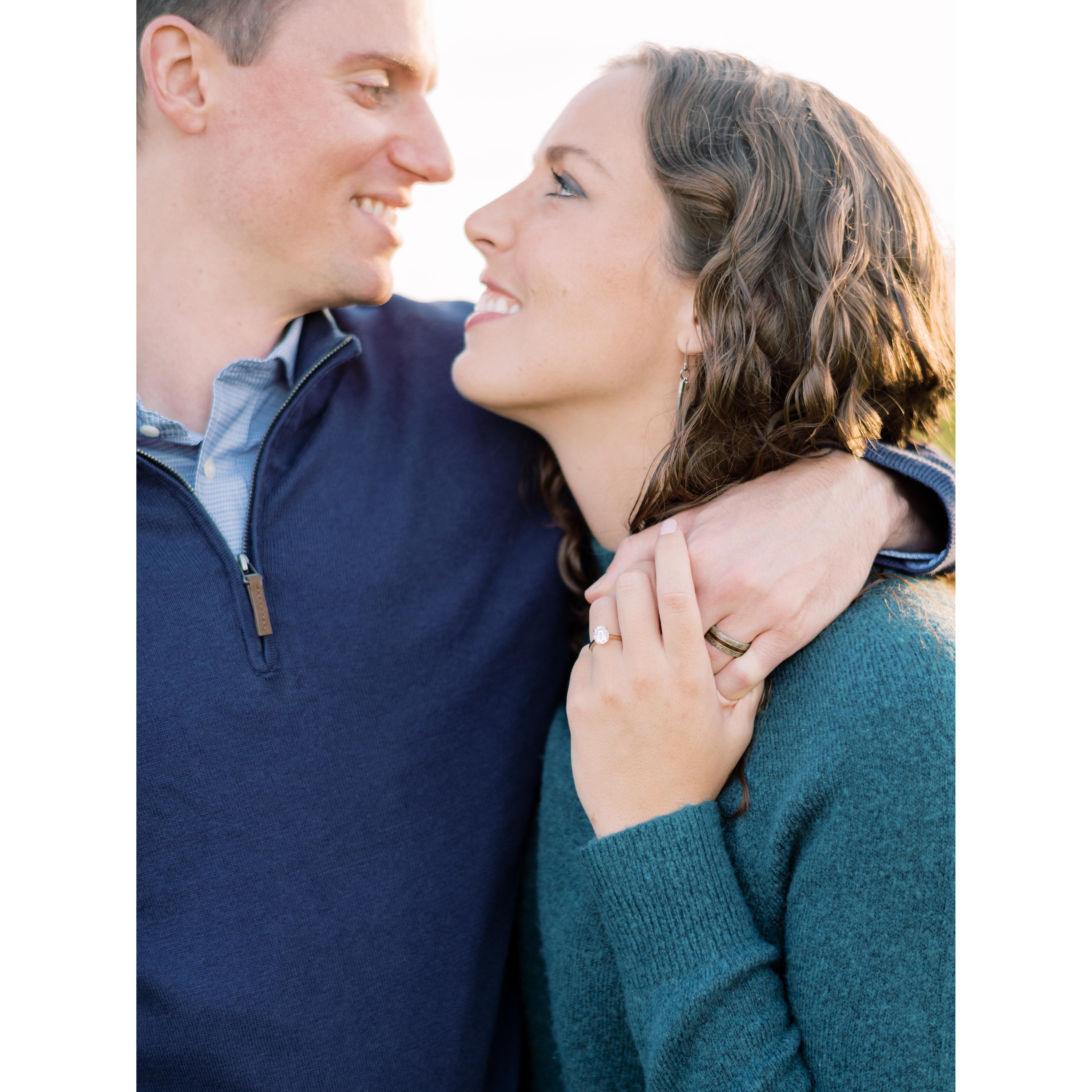 Engagement photos at Childress Winery