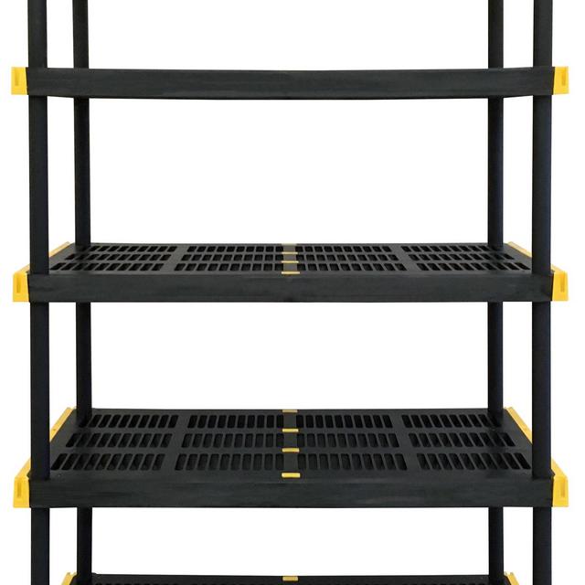 Project Source Commander Plastic Heavy Duty 5-Tier Utility Shelving Unit (48-in W x 20-in D x 72-in H)