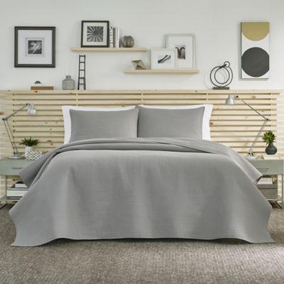 Nautica® Newbridge King Quilt Set in Grey