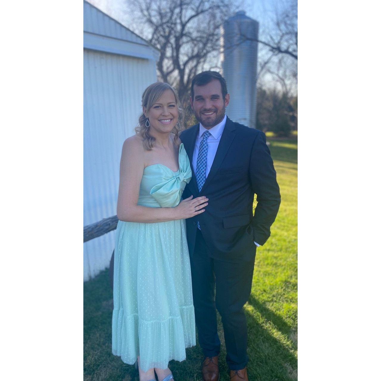 This was the first wedding we attended together!