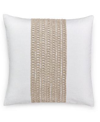 Hotel Collection Waffle Weave 18" Square Decorative Pillow, Only at Macy's