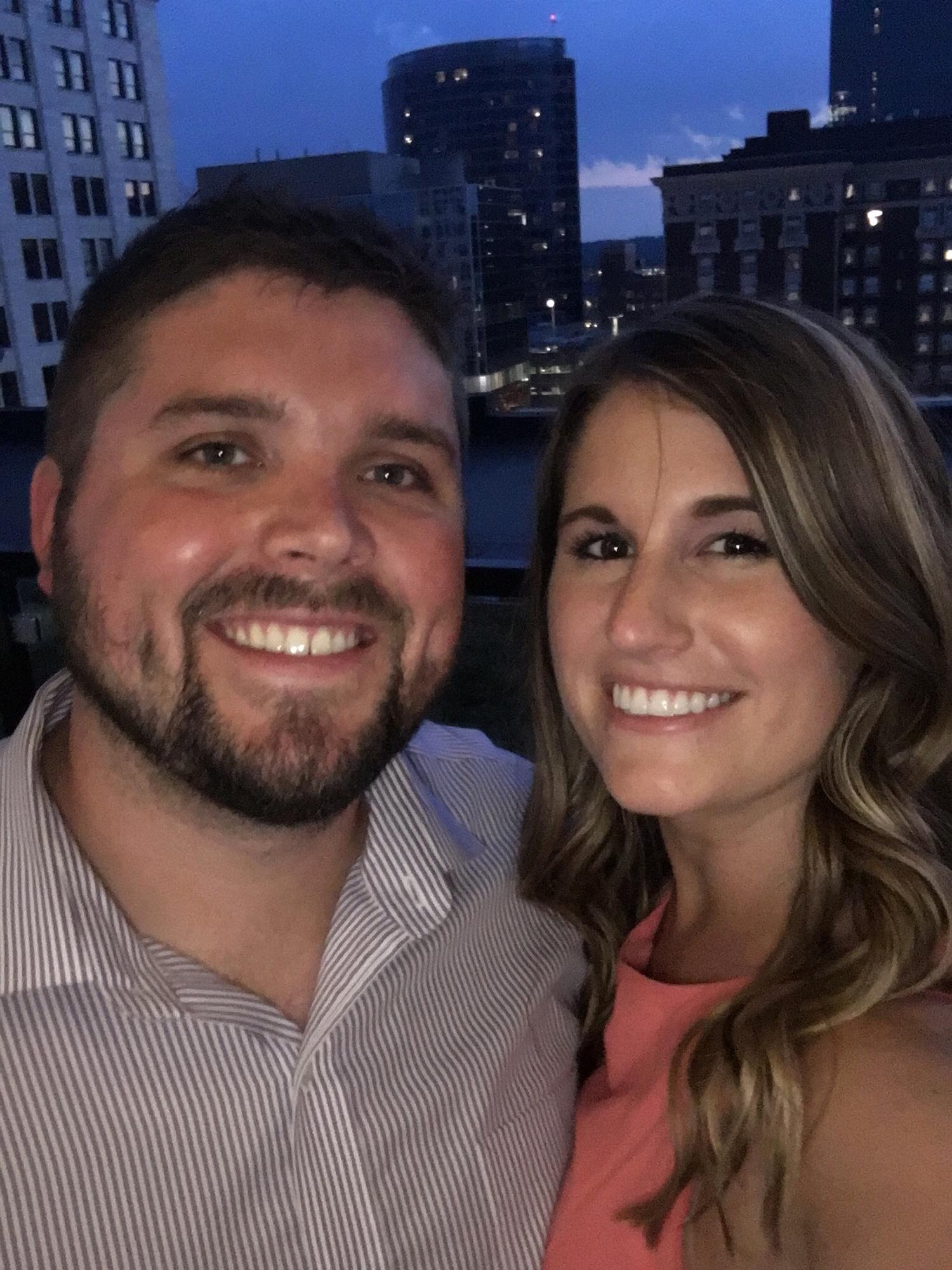 Our friends Pat and Jessie's rehearsal dinner night.