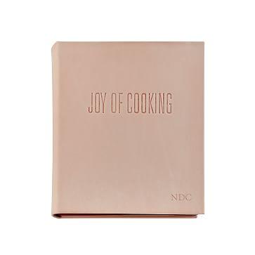 “The Joy Of Cooking” Leather Bound Book, Taupe