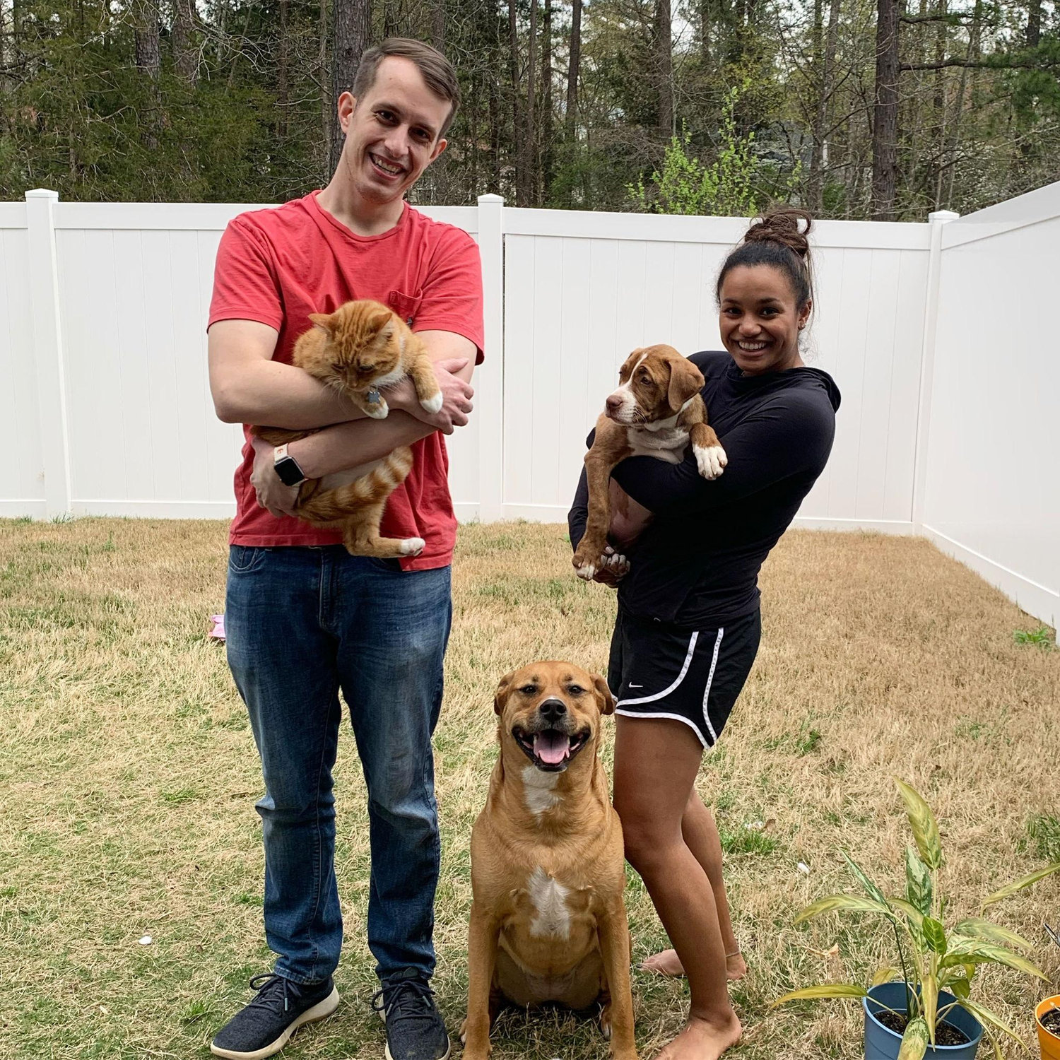 Our first family photo with Fern!