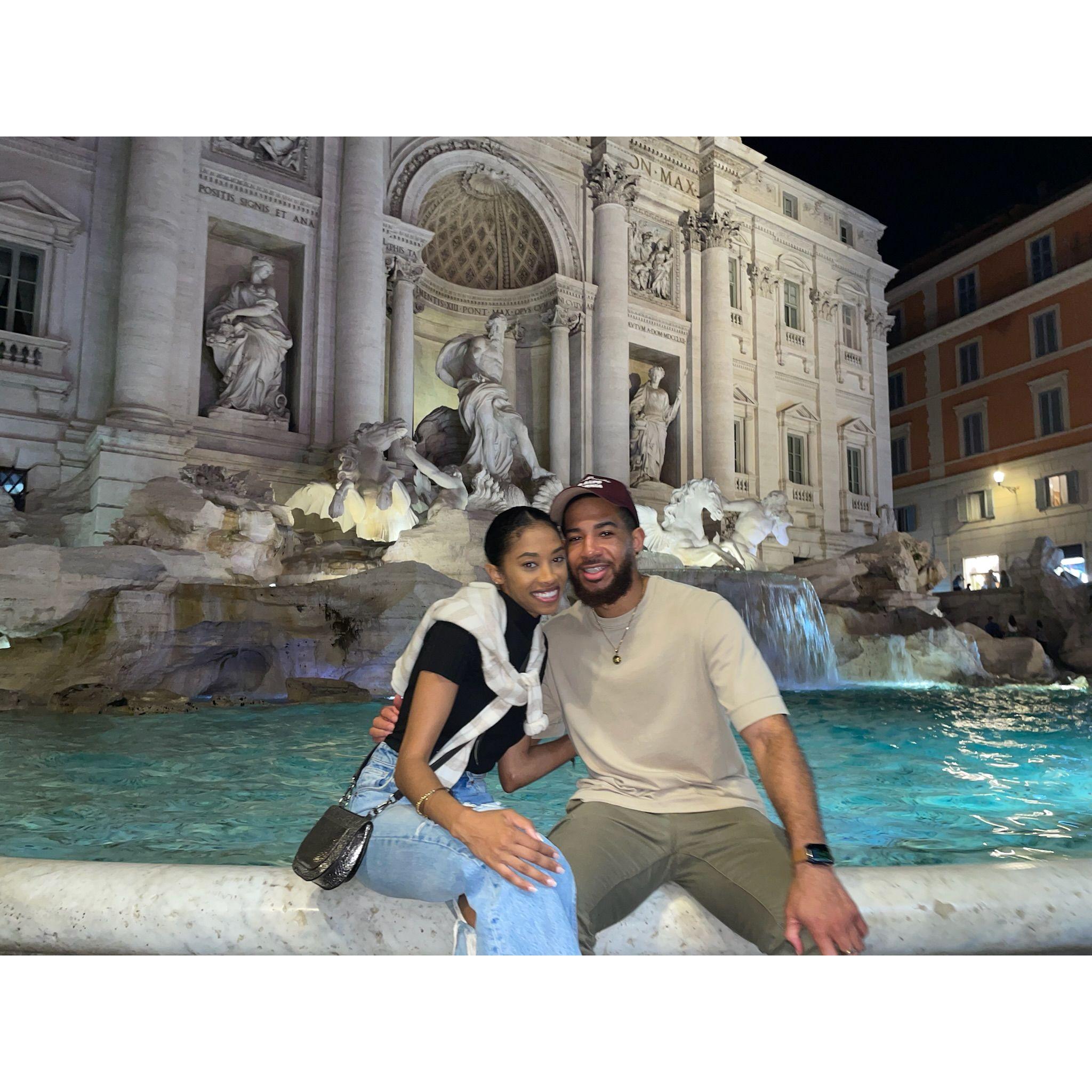 Trevi Fountain, September 2022 in Rome Italy