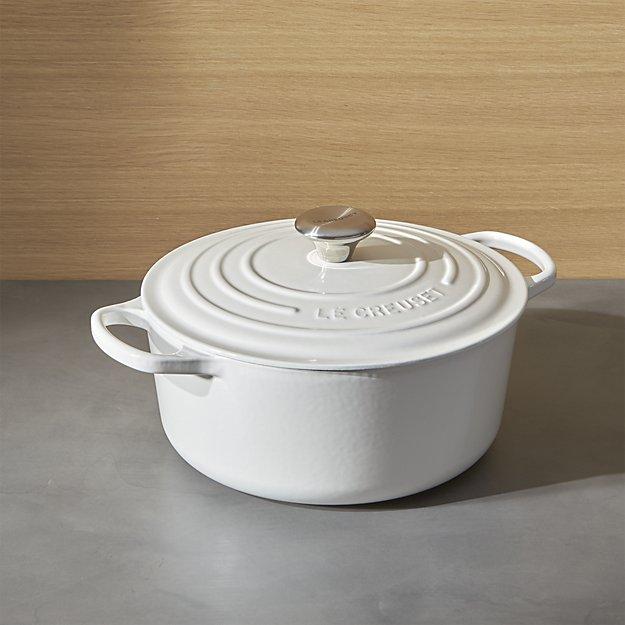 Le Creuset ® Signature 5.5-Qt. Round White French Oven with Lid