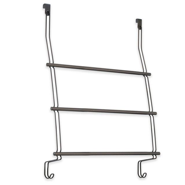 iDesign® 3-Bar Over-the-Door Towel Rack in Bronze