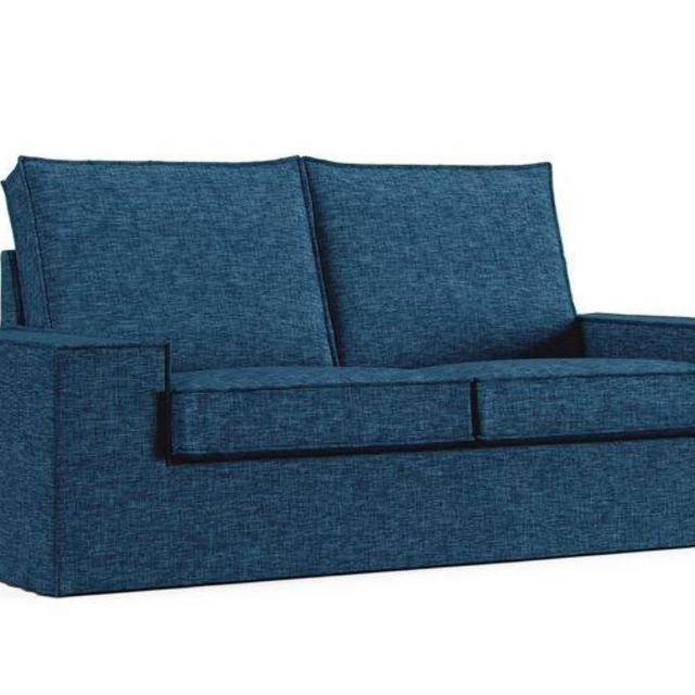 Kivik 2 Seater Sofa Cover (Textured Weave Denim)