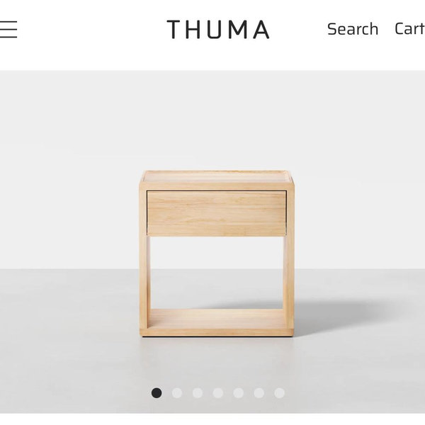 Thuma Classic Nightstand / NATURAL/ Set of 2