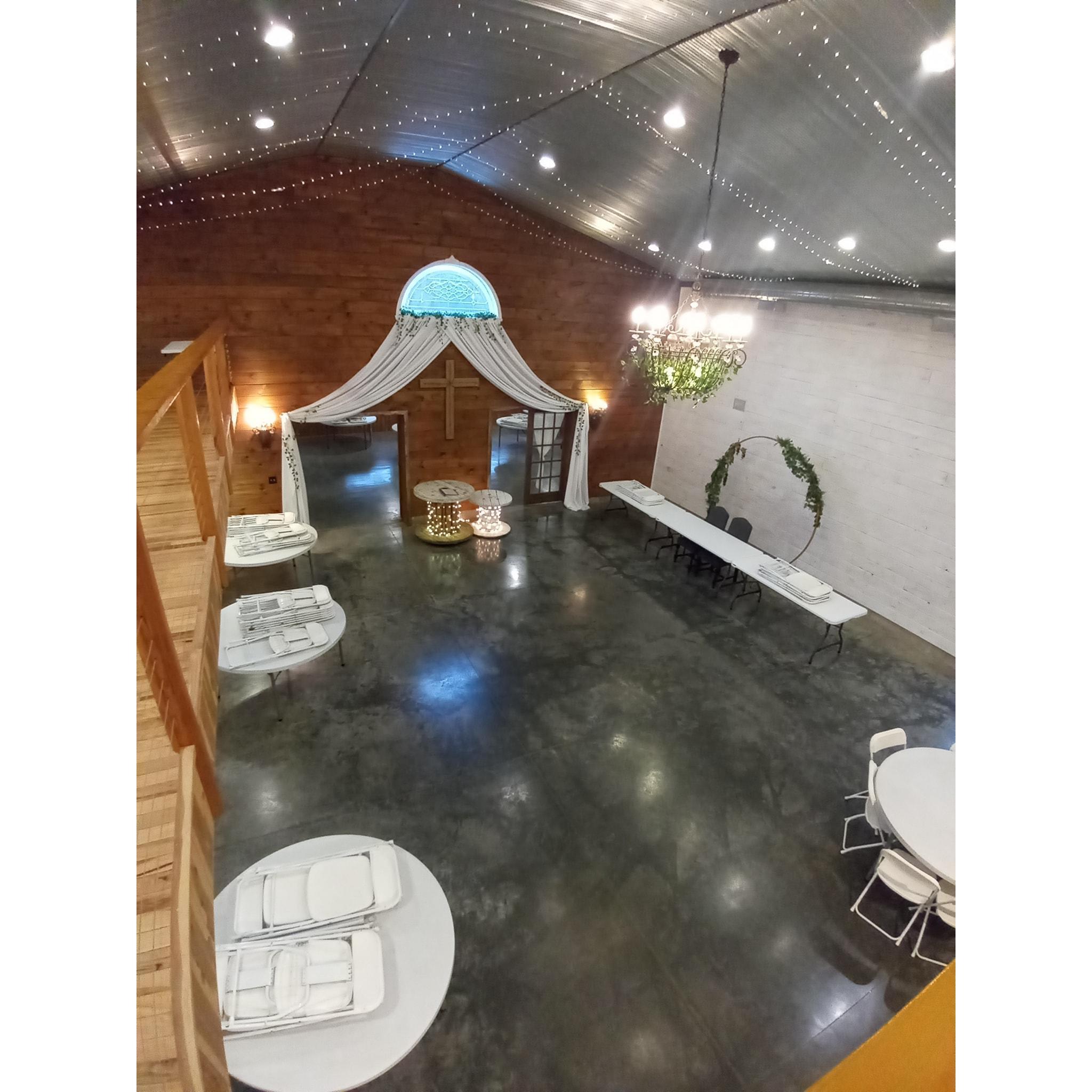TOP OF THE RECEPTION ROOM