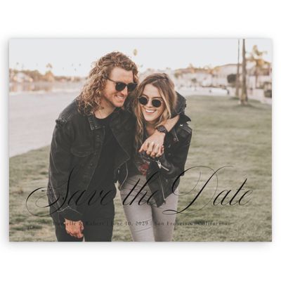 Black Wedding Digital Save the Date - Sydney Photo