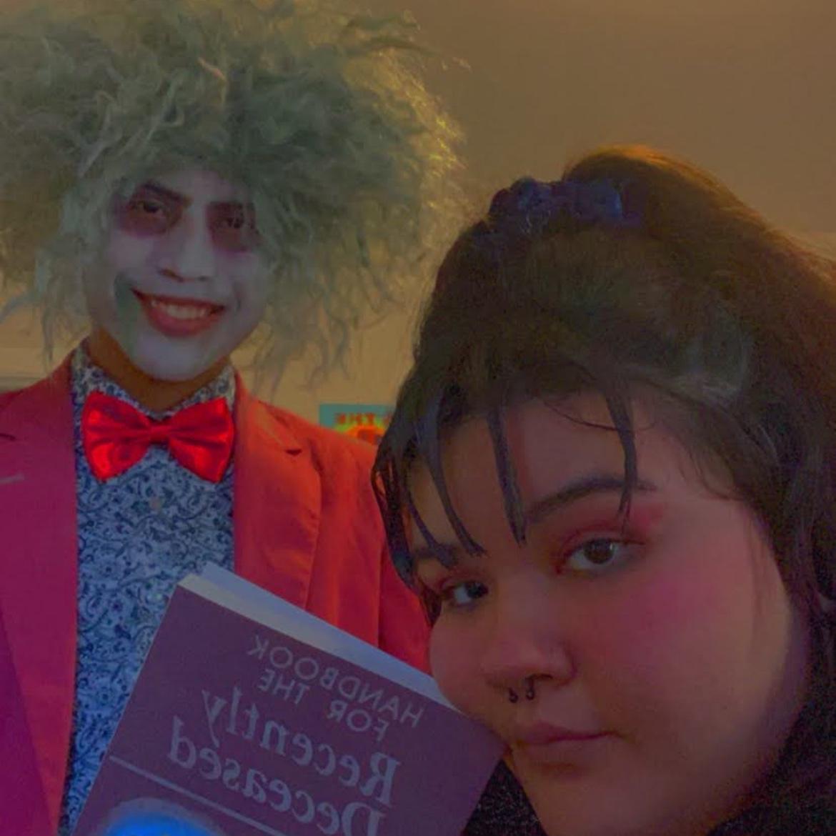 Our third Halloween (2021) together. I’m not going to lie Beetlejuice and Lydia Deetz will always be our fallback costumes. We did it before the Beetlejuice pt2 movie came out so we’re trend setters.