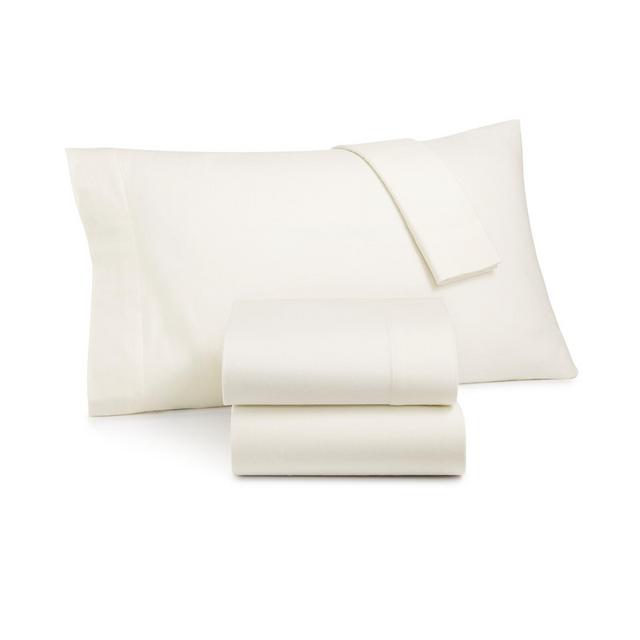 Martha Stewart Collection 100% Cotton Flannel 4-Pc. King Sheet Set, Created for Macy's