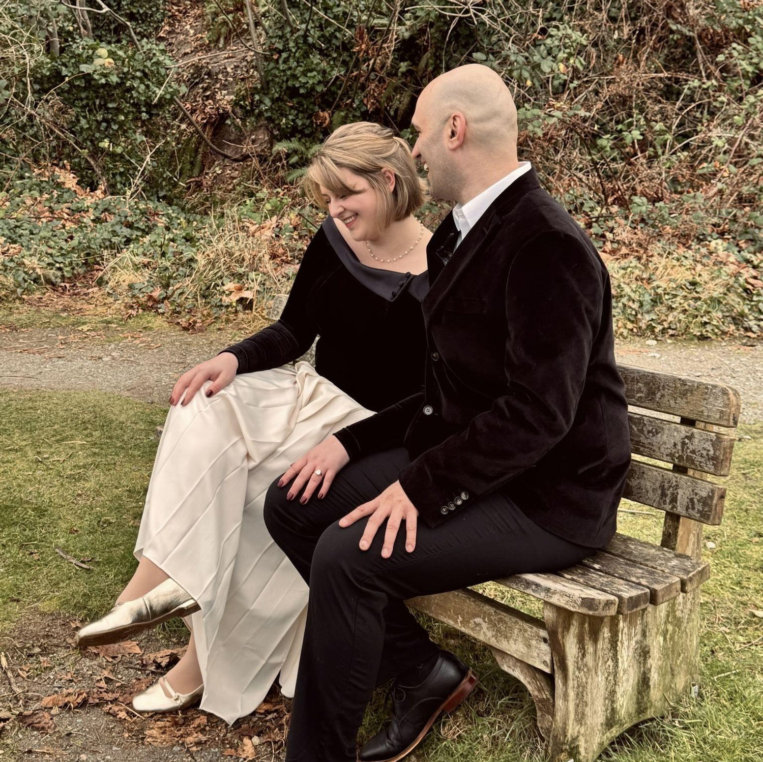From the day of our engagement, which was made possible by some of our lovely friends.