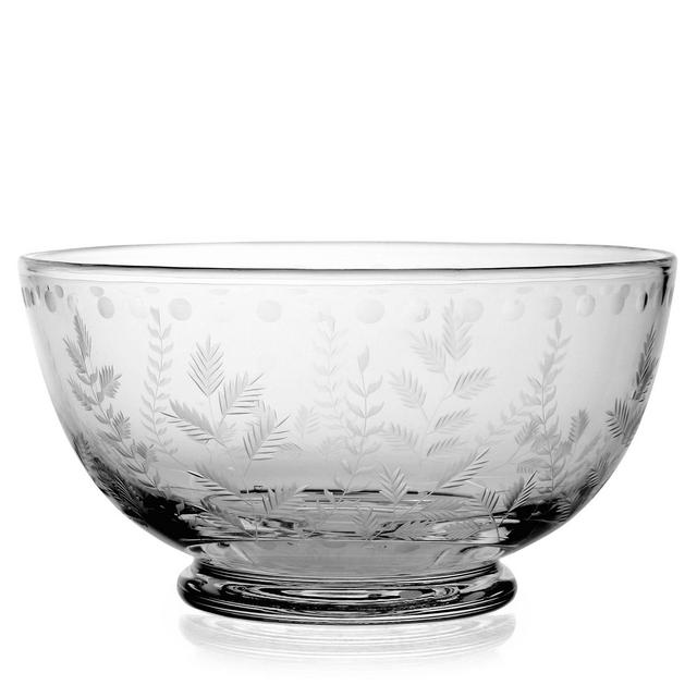 William Yeoward Crystal Fern Salad Bowl, 9"