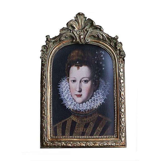 SIKOO Vintage Picture Frame Antique Table Top Wall Mounting Photo Frame for Home Decor, Bronze Gold (4x6)