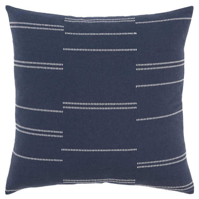 20"x20" Oversize Boho Square Throw Pillow Blue - Rizzy Home