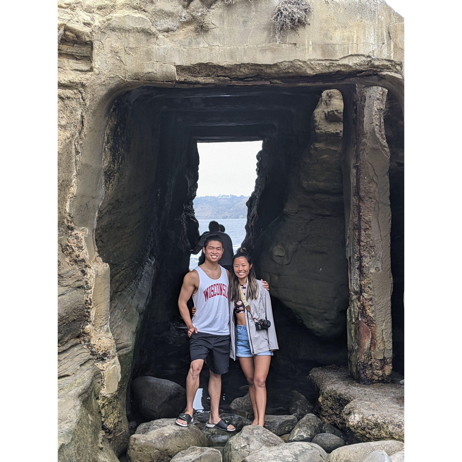 Our first photo taken together. San Diego 2021