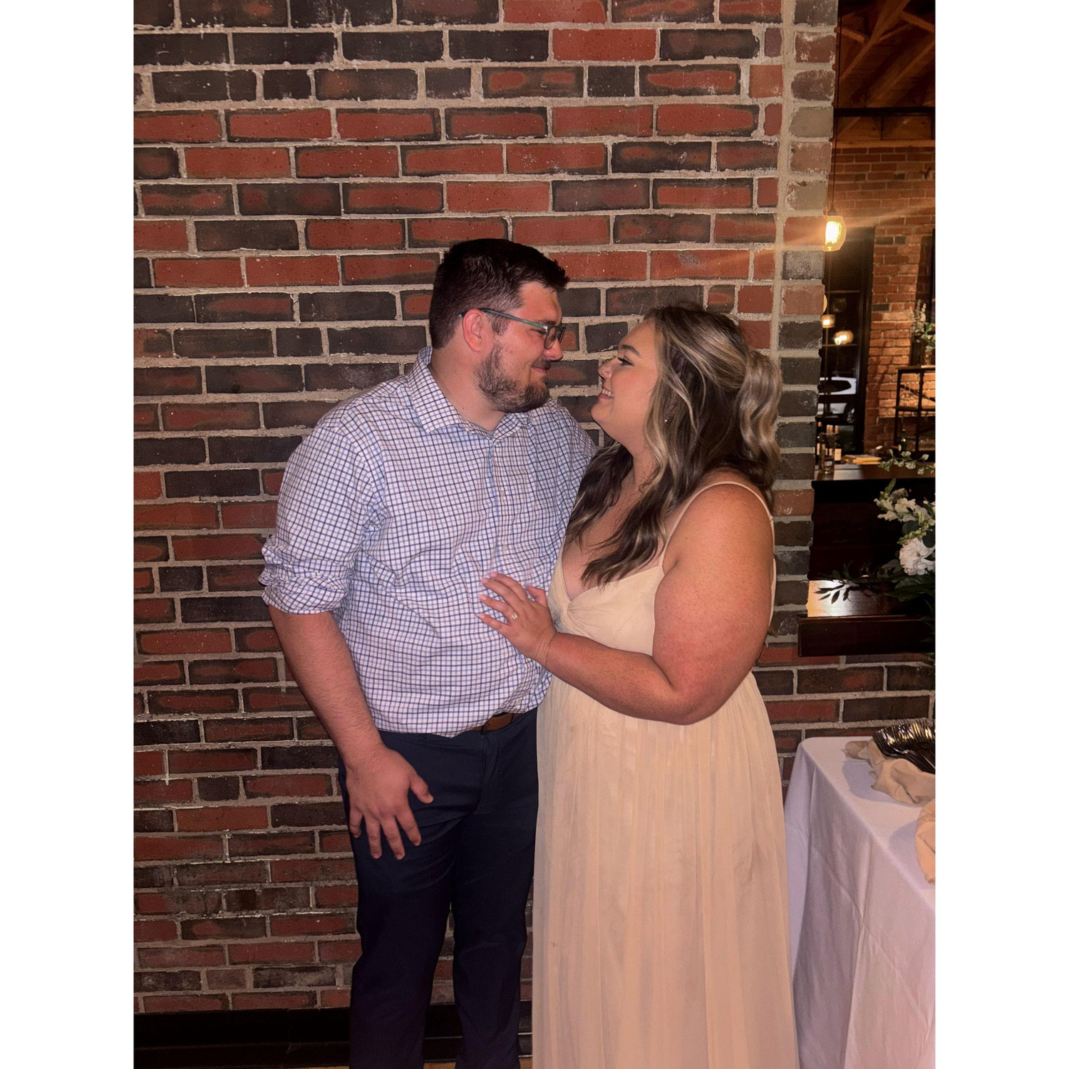 We have had lots of weddings over the last year. So fun to now get to plan our own!