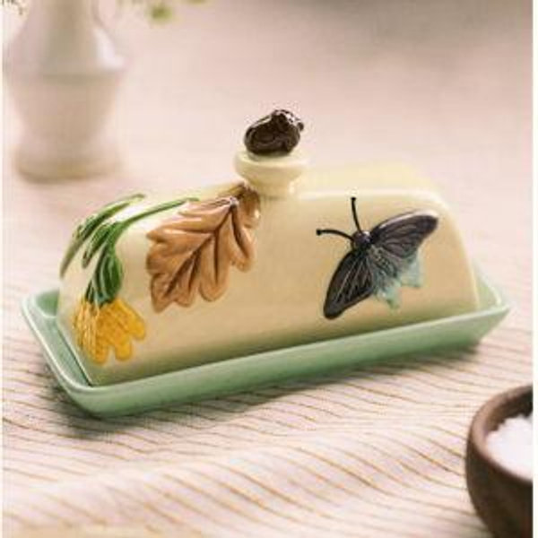 The Faye Icon Stoneware Butter Dish
