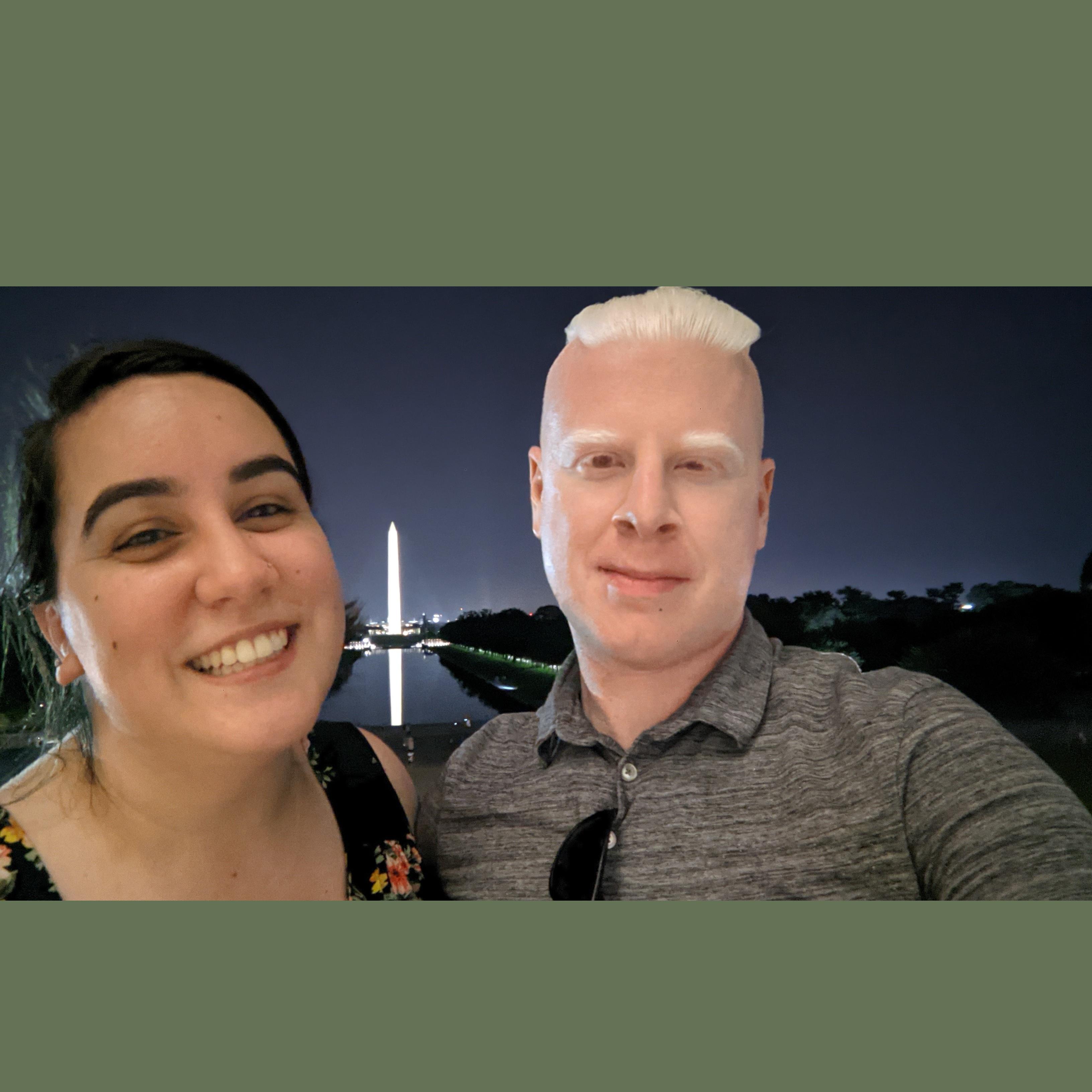Nadia's first visit to DC. (actually her second, but the first visit where she found true love.)