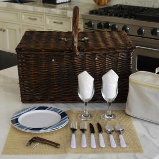 2-Person Willow Picnic Hamper