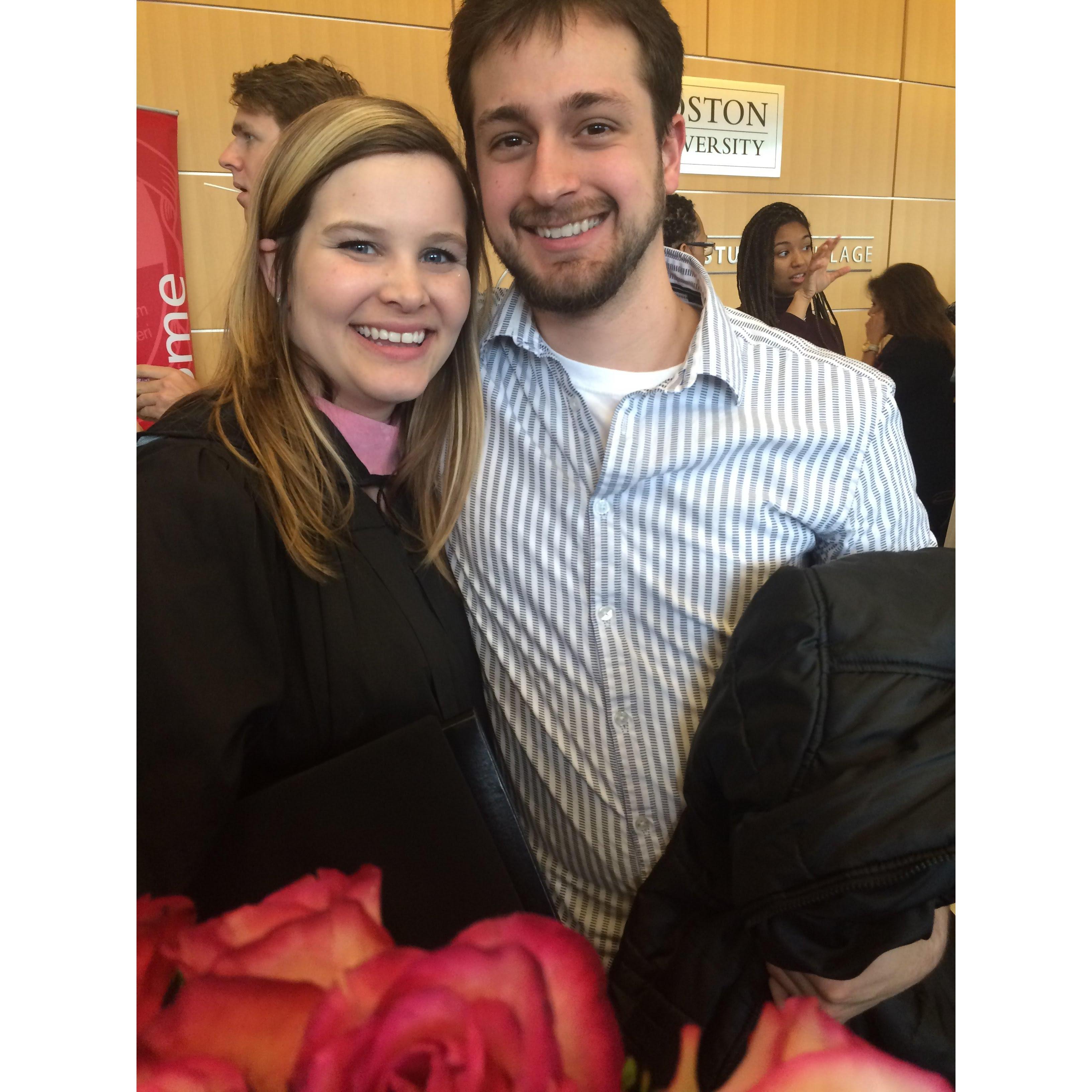 Caitlin graduated from Berklee, and Tyler was there cheer her on!