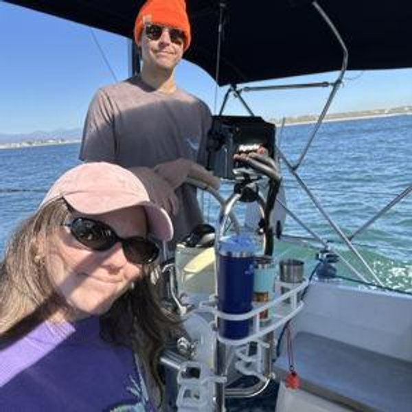Sailing on our Honeymoon