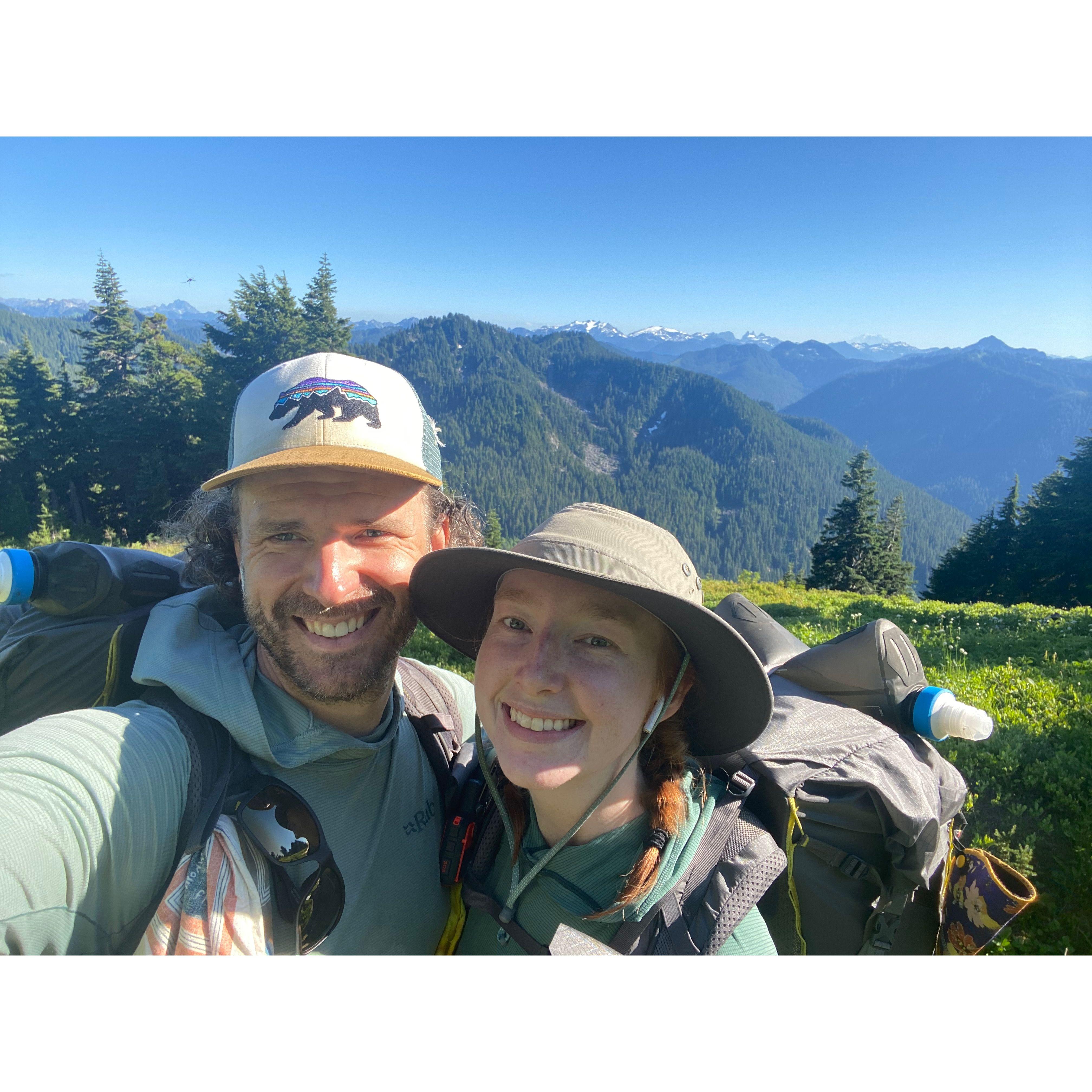 Hiking the Washington section of the Pacific Crest Trail. 