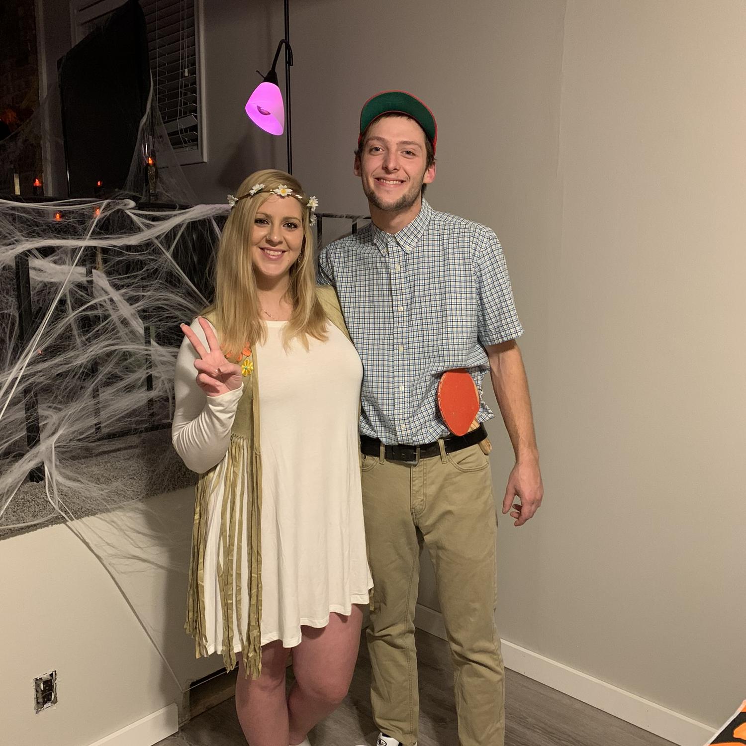 Our first Halloween as Jenny and Forrest!