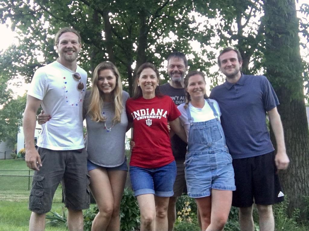 The first family hang on July 4th, 2019… way before we started dating