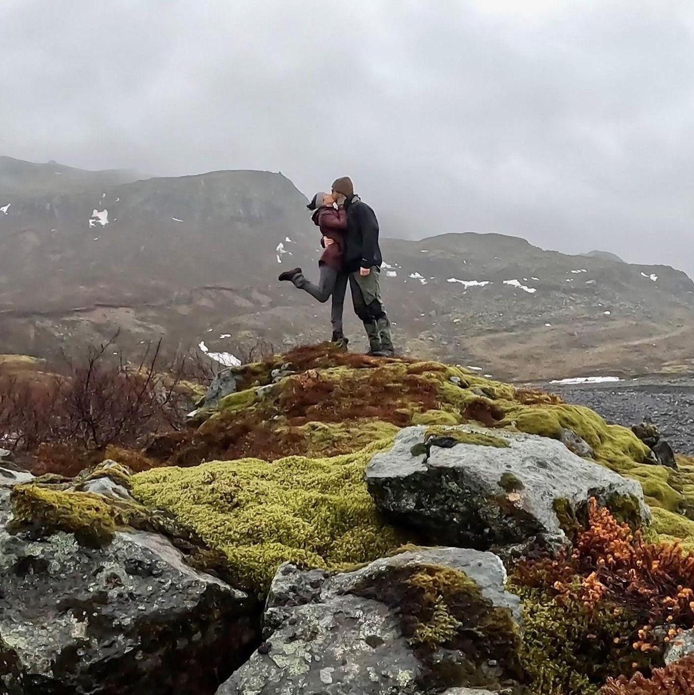 He even set up the GoPro to capture the moment!