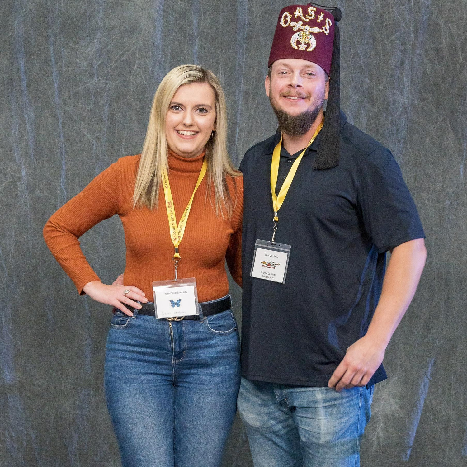 celebrating the day that Drew officially became a Shriner