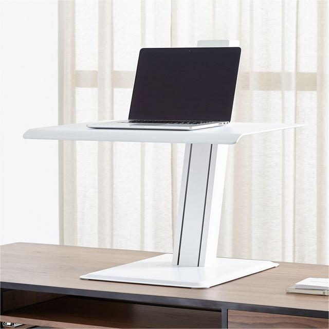 Humanscale ® White Laptop Quickstand Eco Standing Desk Converter