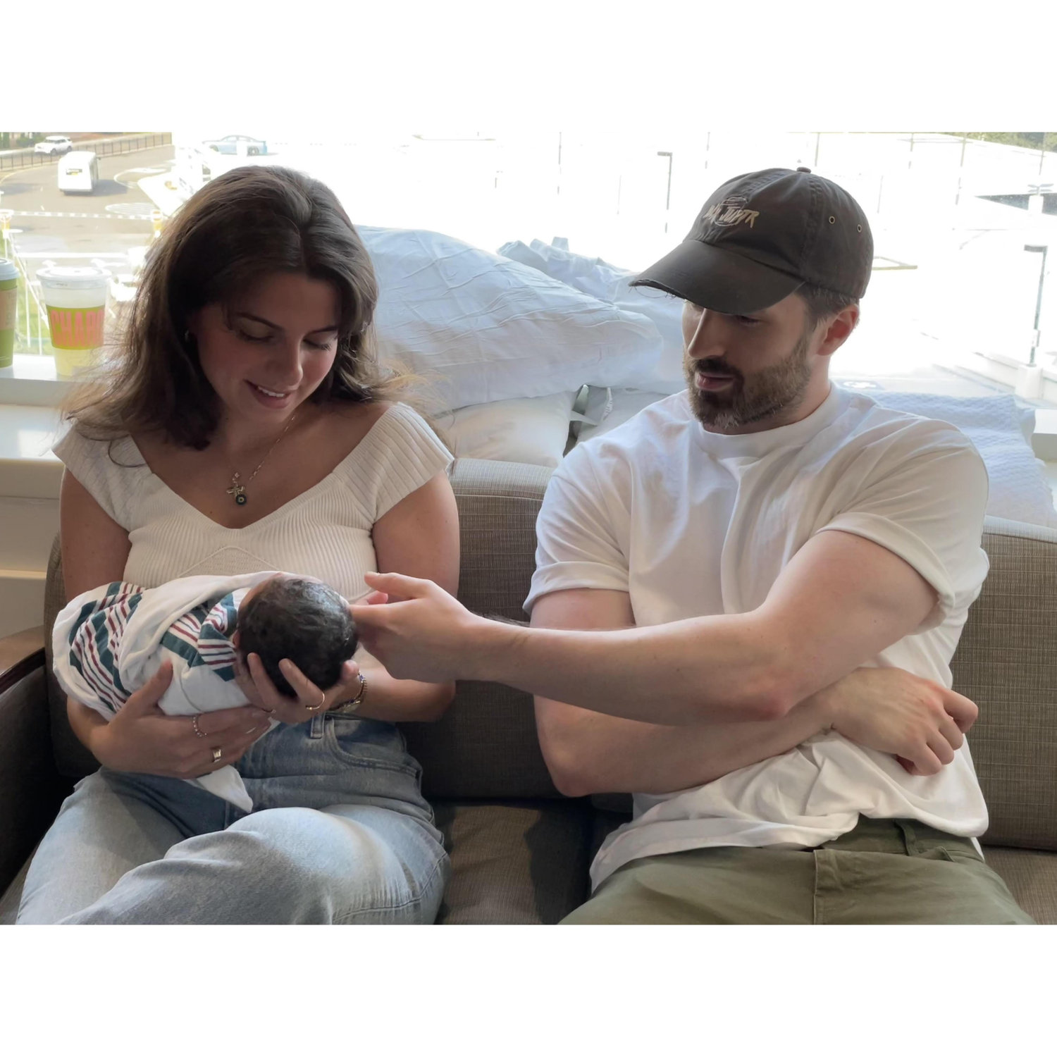 Meeting our nephews for the first time :')