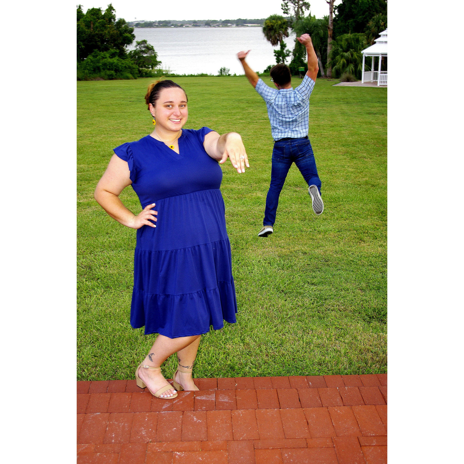 Jumping for joy!