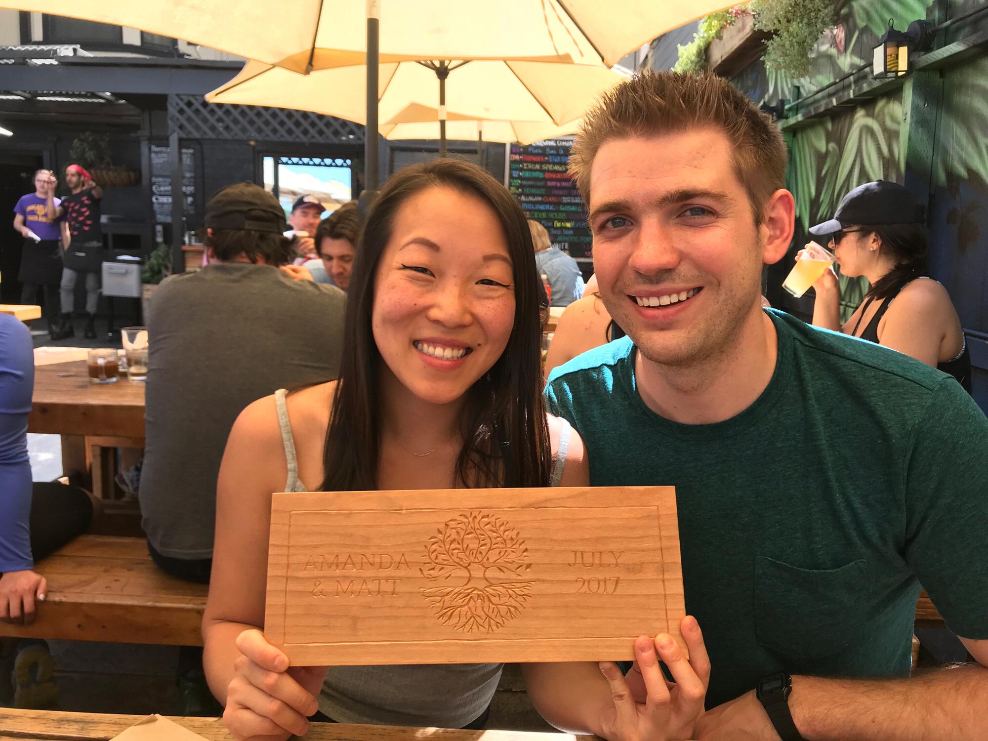 Matt hand carved this for my birthday in 2018!