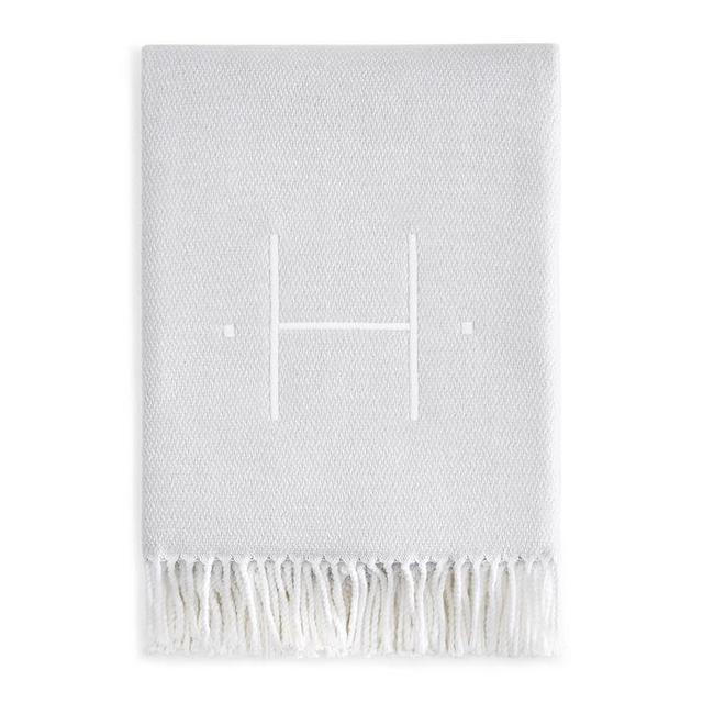 Matouk Initial Pezzo Throw, Silver H