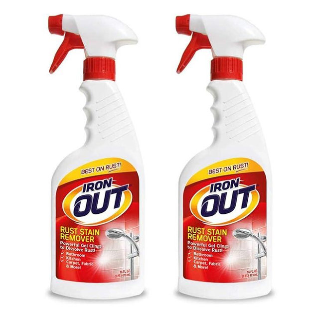 Iron Out Rust Stain Remover Spray Gel, 16 Fl. Oz. Bottle 2 Pack, n/a