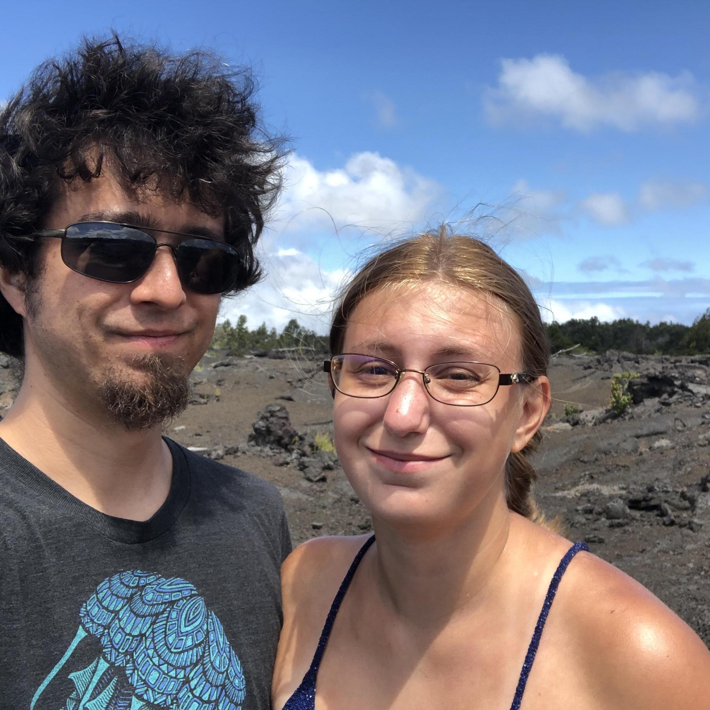 HAWAII

On the Big Island we camped at Hawaii Volcanoes National Park, home to the Kīlauea and Mauna Loa active volcanoes. While we didn't get to see any eruptions, behind us is an old lava field!