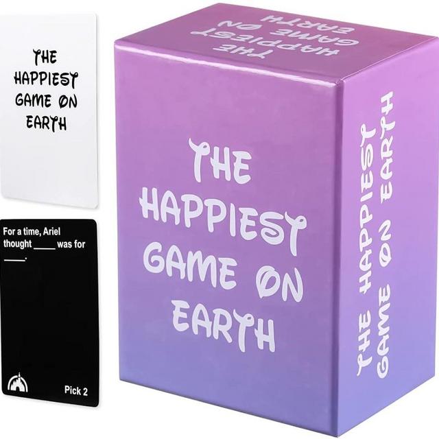 HLKM The Happiest Game On Earth Card Game for Families and Friends, Super Fun Adult Party Games Suitable for House Birthday Parties Pre Drinks Stag and Hen Nights