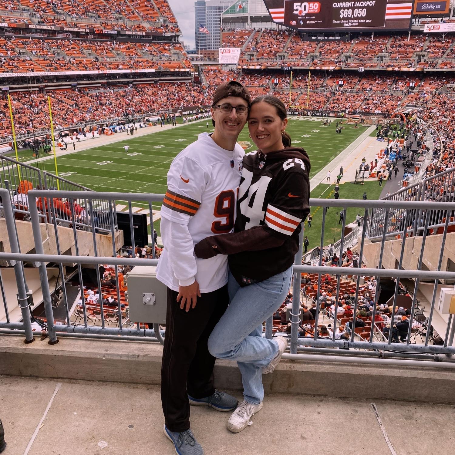 My first Browns game as a Cleveland resident!